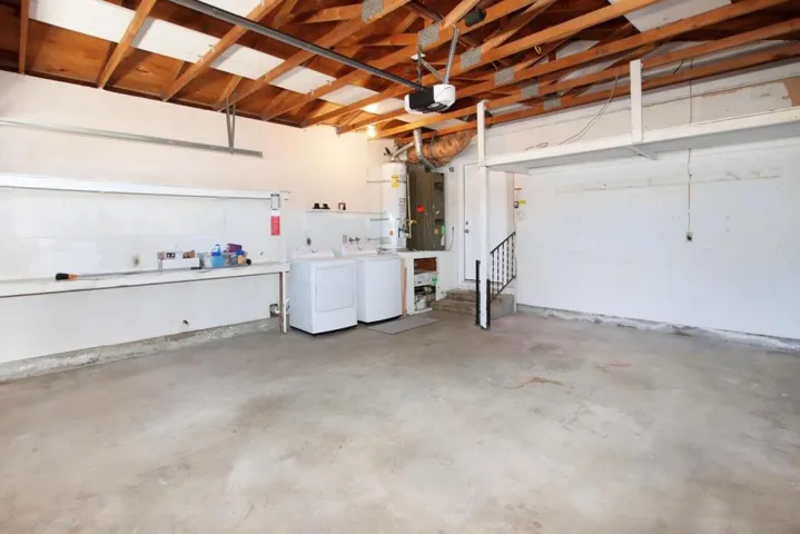 Garage from front
