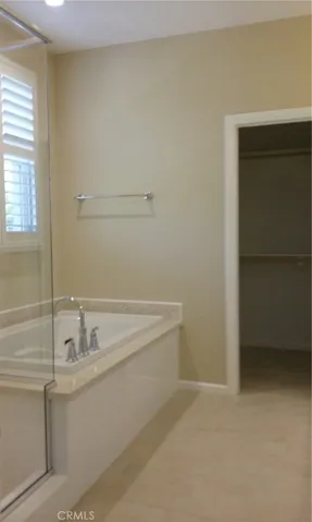 Walk-in closet off master bath