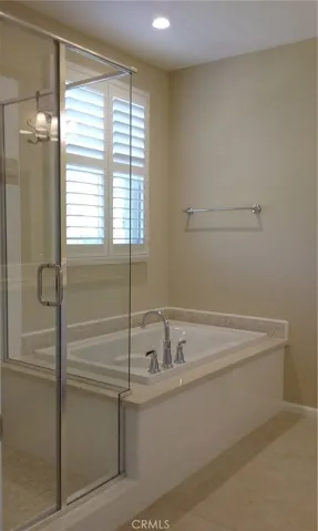 Tub and Shower in Master Bath