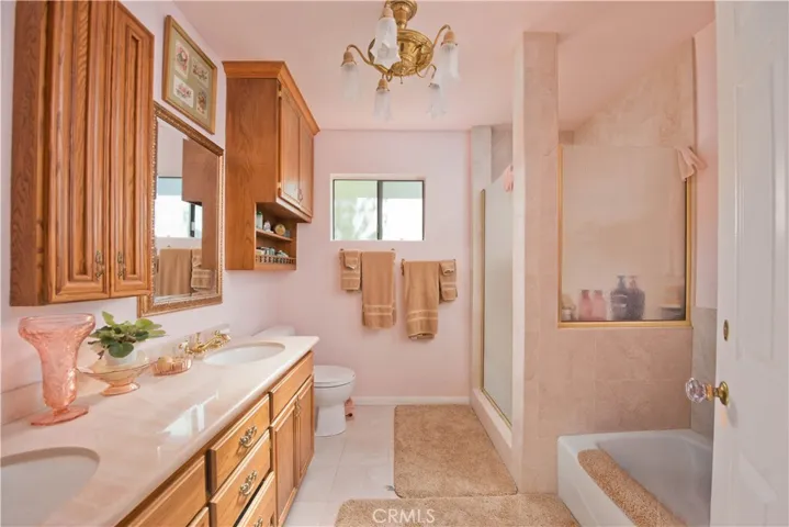 Primary bathroom with walk-in shower