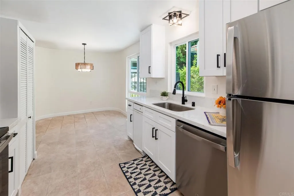 Remodeled kitchen with new appliances just completed
