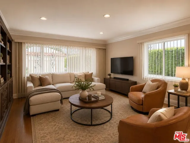 virtually staged family room 2