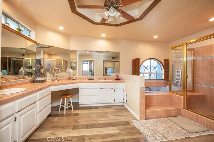 Huge Primary bathroom with separate tub and shower.