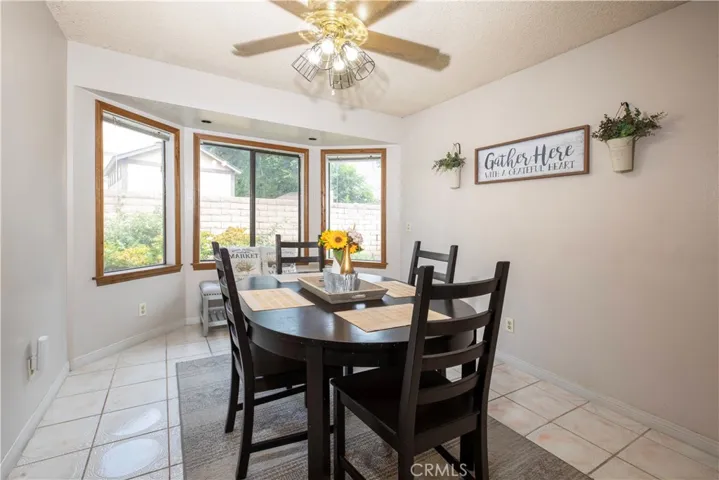 Separate Dinning room with Bay Window.