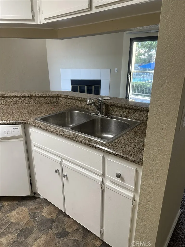 kitchen view to living room