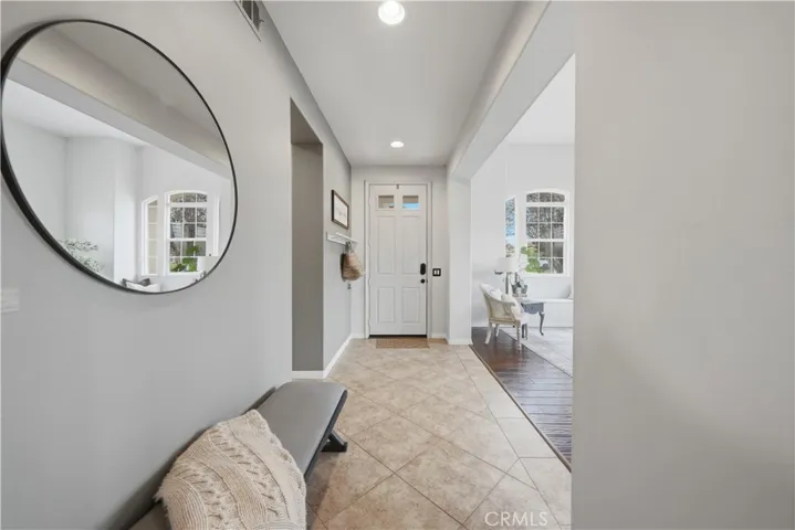 Open and airy entry with natural light