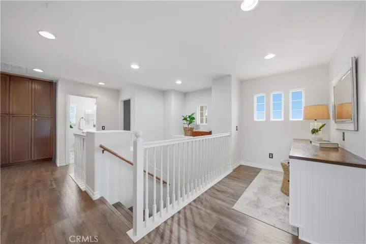 Upstairs built in desk.