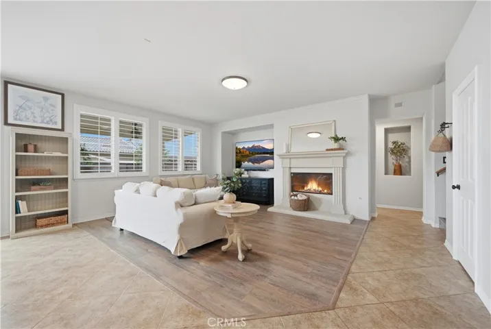 Family Room with gas fireplace