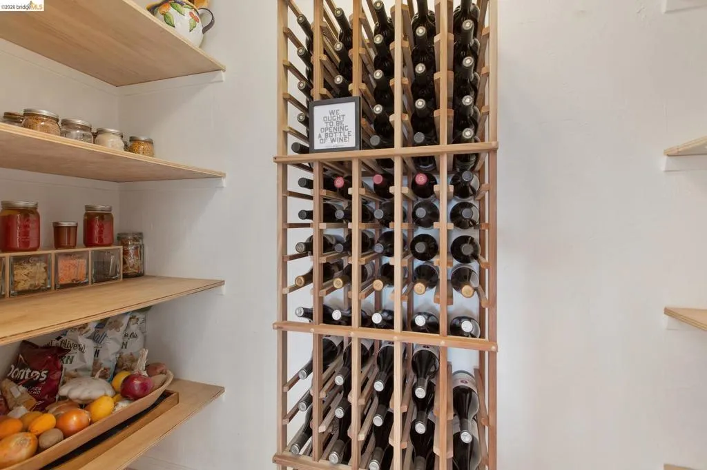 Pantry with  wine storage
