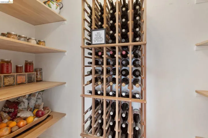 Pantry with  wine storage