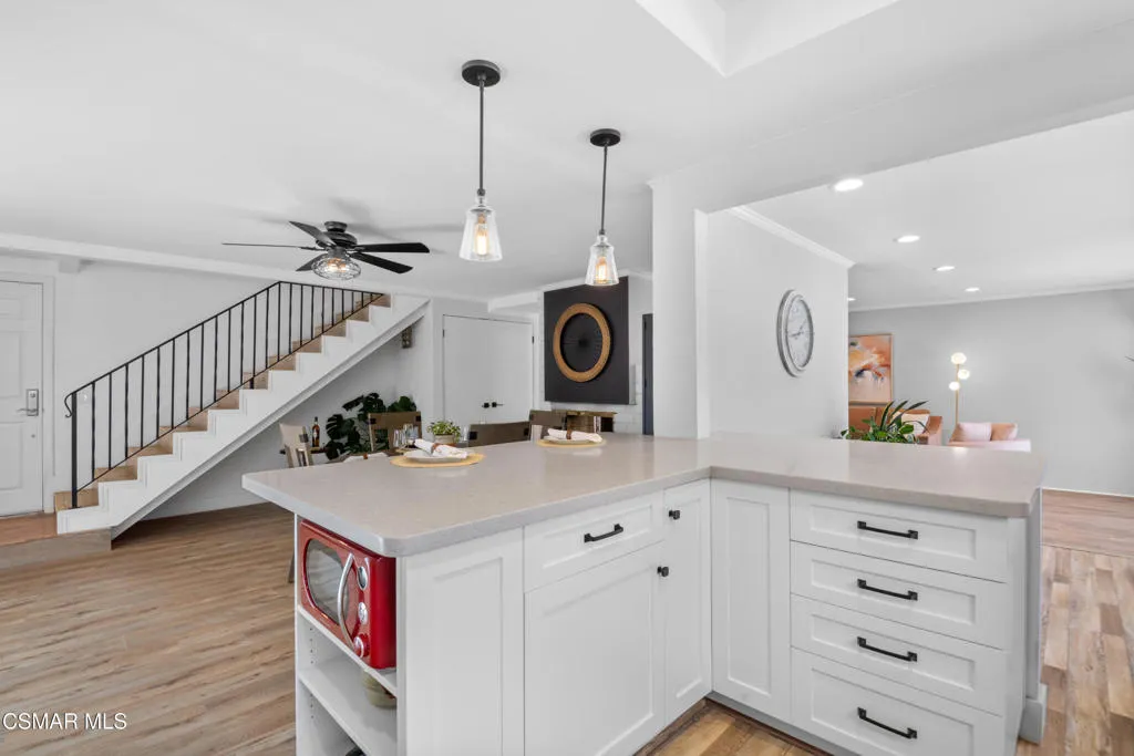 Kitchen with Two-Sided Bar Seating