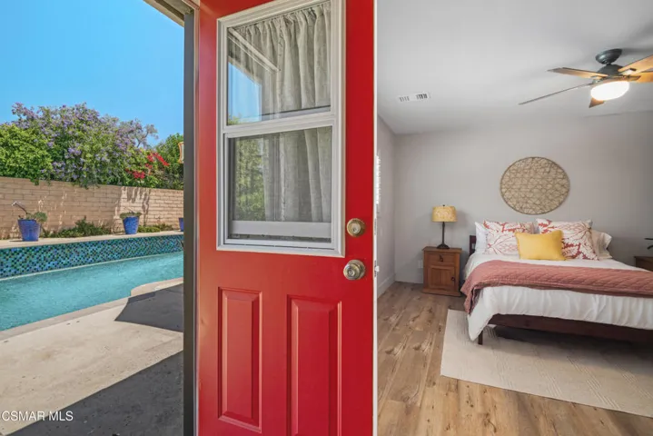 Primary Bedroom with access to Backyard