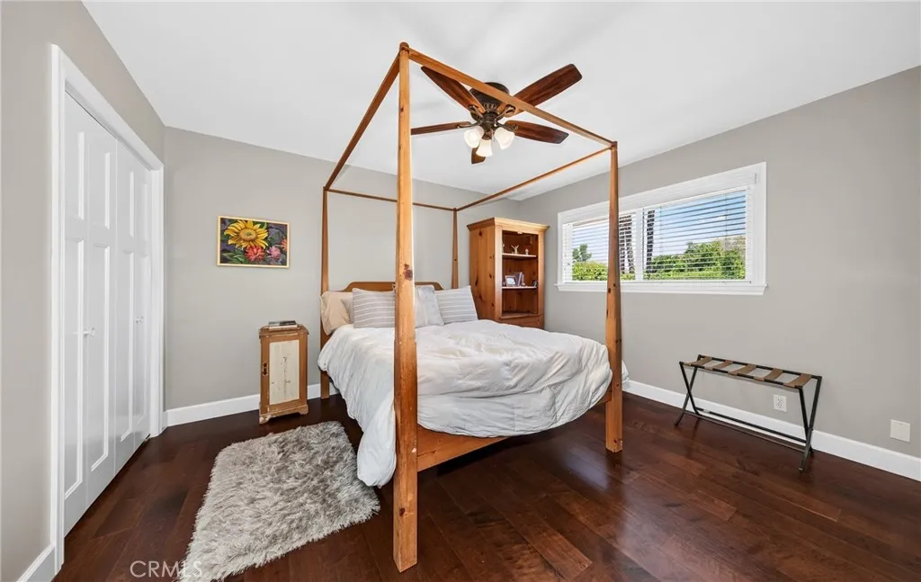 Bedroom on opposite side of home that is off the kitchen.