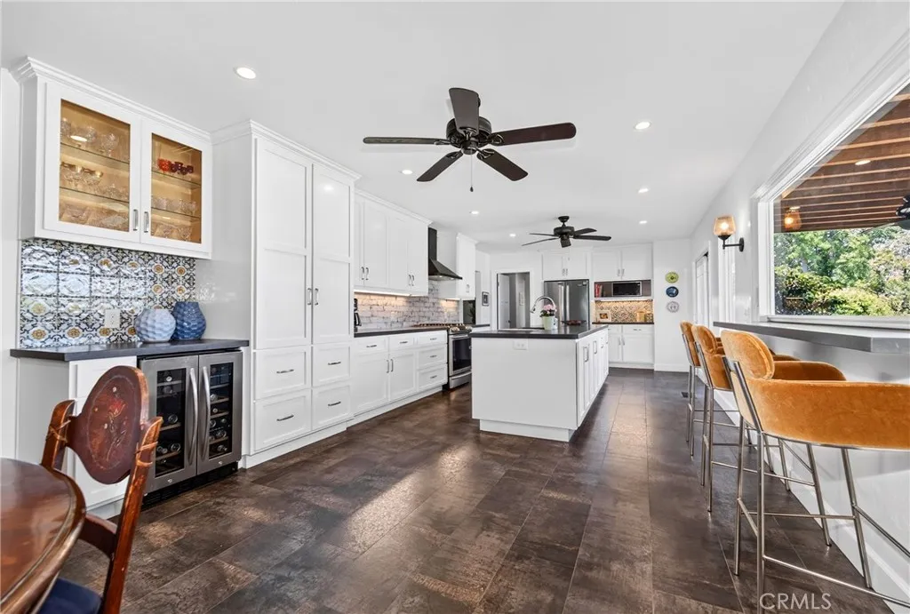 Angle of the kitchen from the eating area