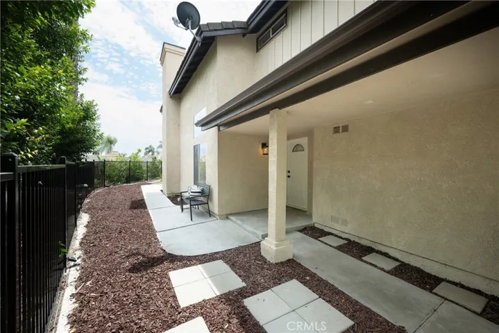 Spacious side yard.