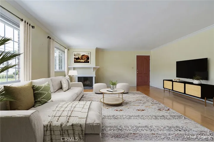 VIRTUALLY STAGED LIVING ROOM