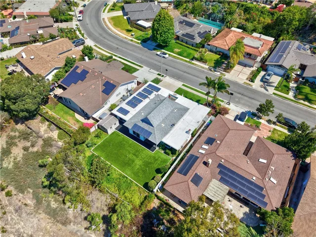 24 solar panels on the house as well as artificial turf for water conservation.