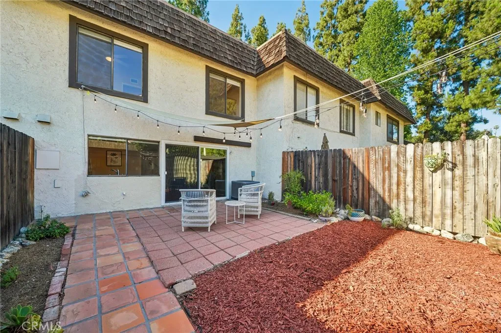 Private Yard separates the house and garage