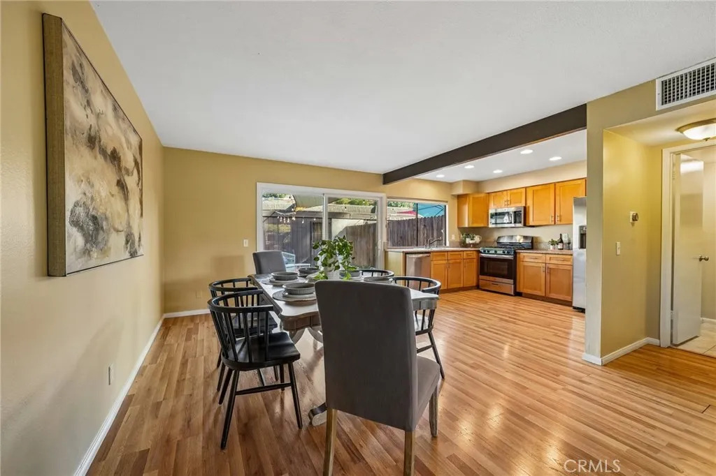 Flows effortlessly to the Upgraded Kitchen