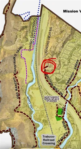 Trail head on the map. See supplements for full size map of all trails.