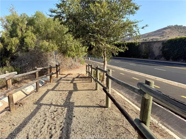 Trail leading away from the lot.