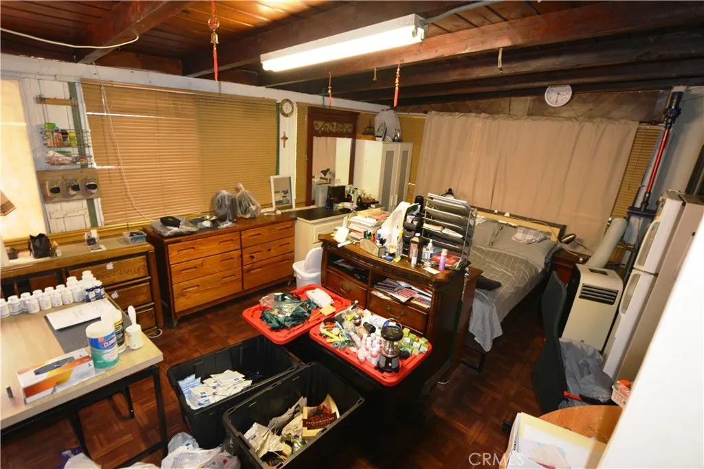 This area shows the covered patio which serves as an office