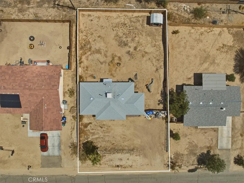 Aerial Property Lot Line View