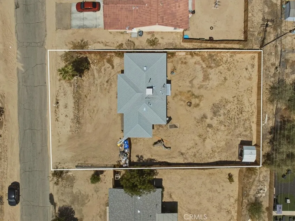 Aerial Property Lot Line View