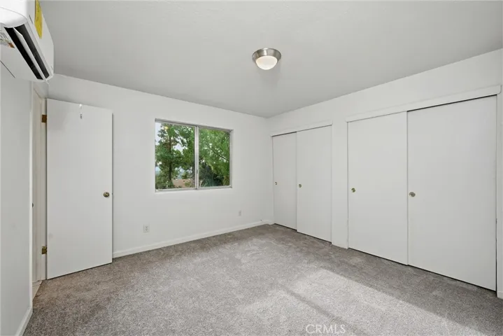 Primary bedroom has lots of closet space.
