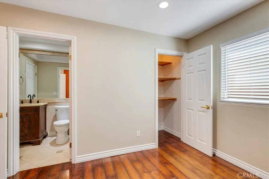 1st level bedroom/office with direct access to bathroom
