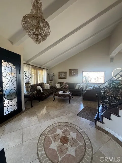 Front entry and living room