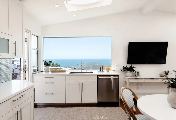 Picture window in kitchen