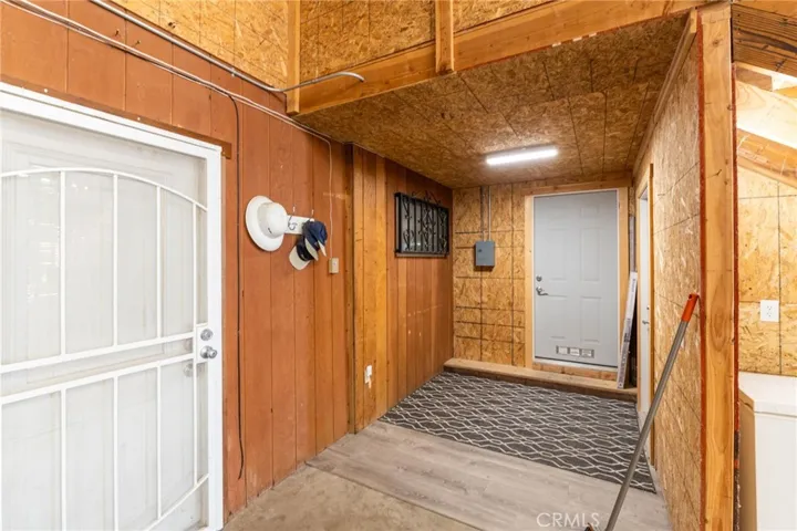 Entrance to the living areas