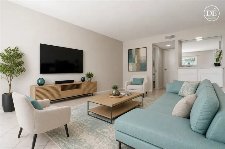 (Artificially enhanced) Family room