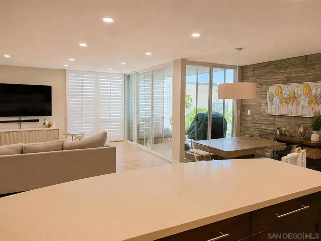 Living room Kitchen