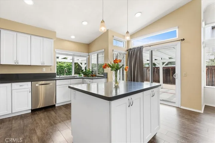 Patio is right off the kitchen, great for outdoor eating