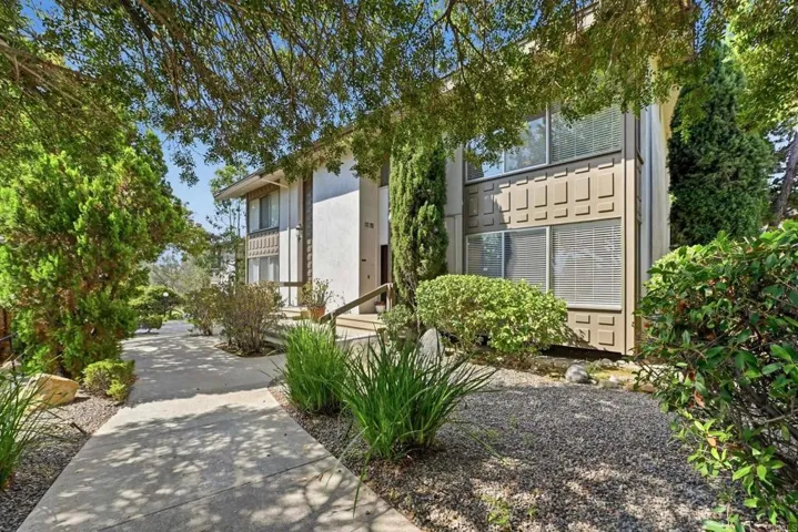 front side angle of the building only two units one shared wall.