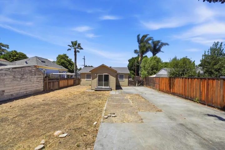Large lot with no debris.