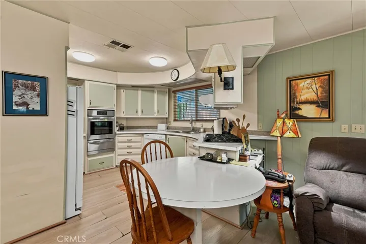 Kitchen with built in breakfast nook