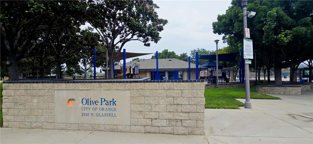 Olive Park just .5 miles away