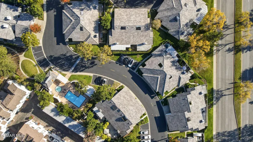 Aerial of house