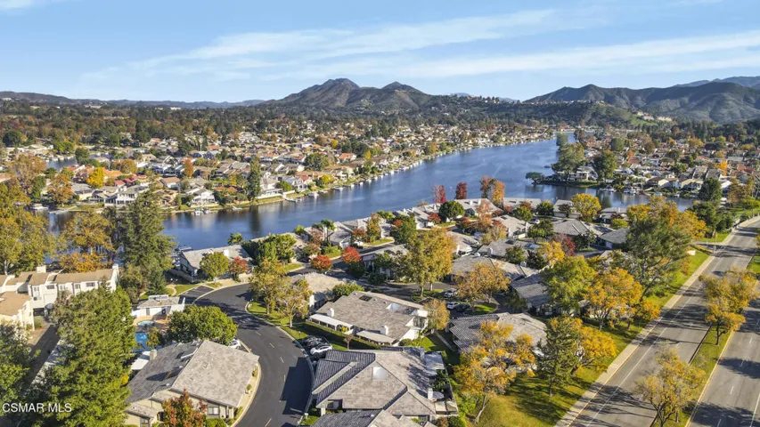 Aerial of lake