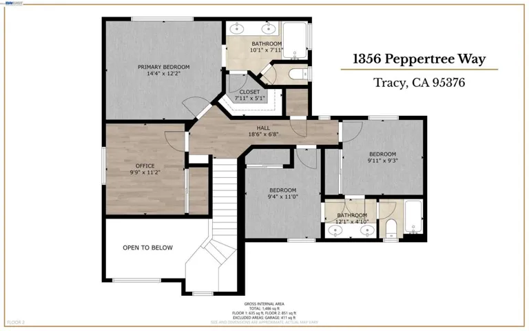 1356 Peppertree Way, Tracy, California 95376
