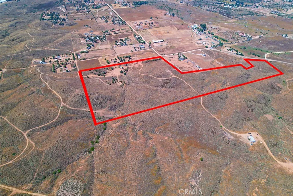 rough outline of parcel from east