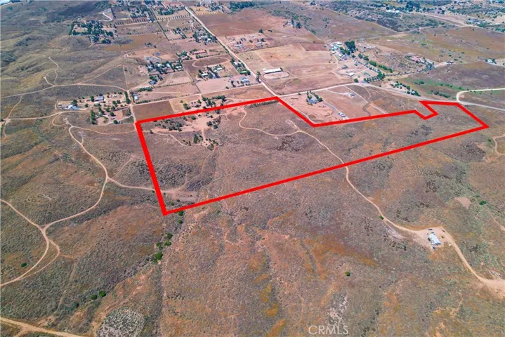 rough outline of parcel from east
