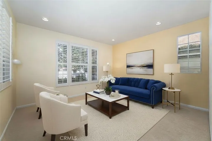 Living Room Virtually Staged with AI.