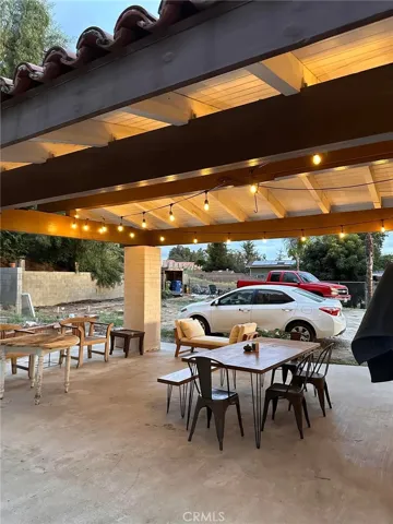 Covered Patio -perfect for al fresco entertaining!  Furniture not included.