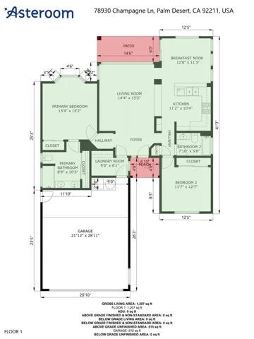 Floor Plan 78930 Champagne Lane Palm Des
