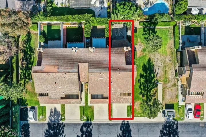 Aerial and the Semi private Greenbelt