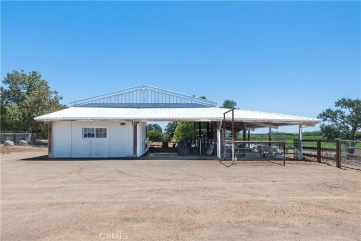 The 2160 sq foot pole barn with enclosed tack room